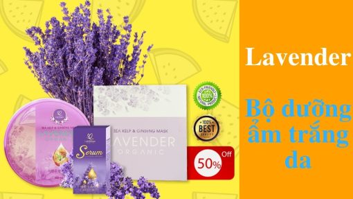 serum và mặt nạ dưỡng da Lavender