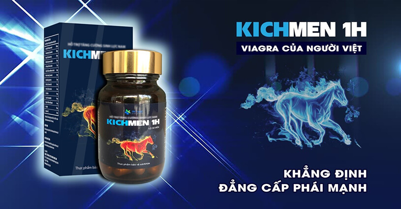 Kichmen 1h – Giải pháp hoàn hảo tăng cường sinh lý nam