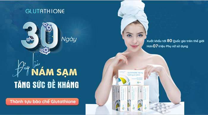 vien ngam trang da Glutathione