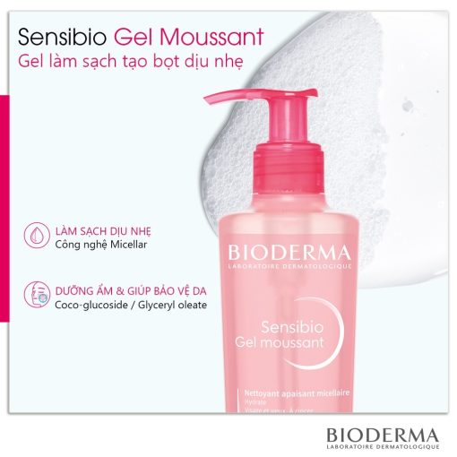 sữa rửa mặt bioderma gel