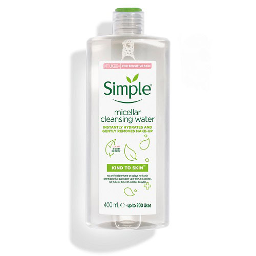 Nước tẩy trang dành cho da dầu nhạy cảm Simple Kind to Skin Micellar Cleansing Water