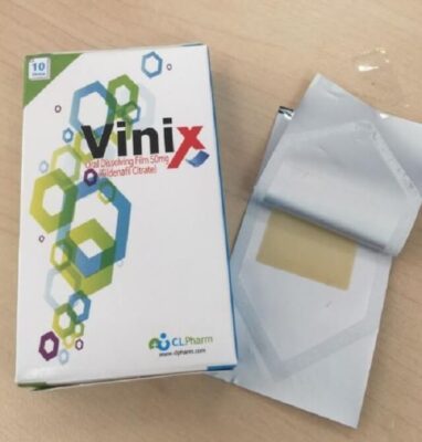 Tem ngậm Vinix 100mg đến từ Hàn Quốc