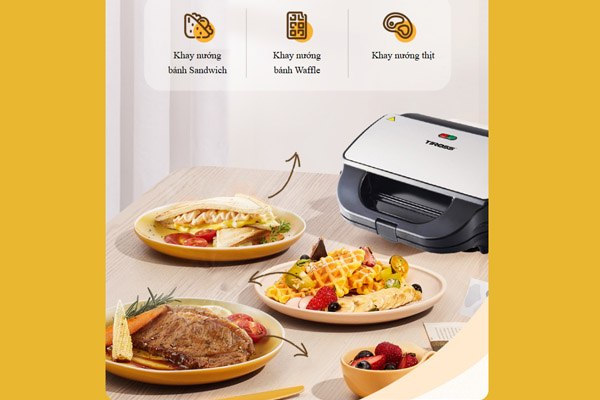 Máy kẹp bánh mì đa năng Tiross TS9655