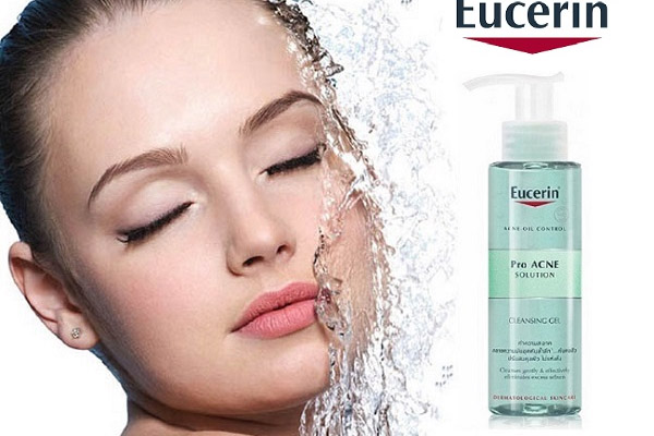 gel rửa mặt Eucerin