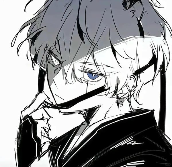 avatar anime đen trắng (14)