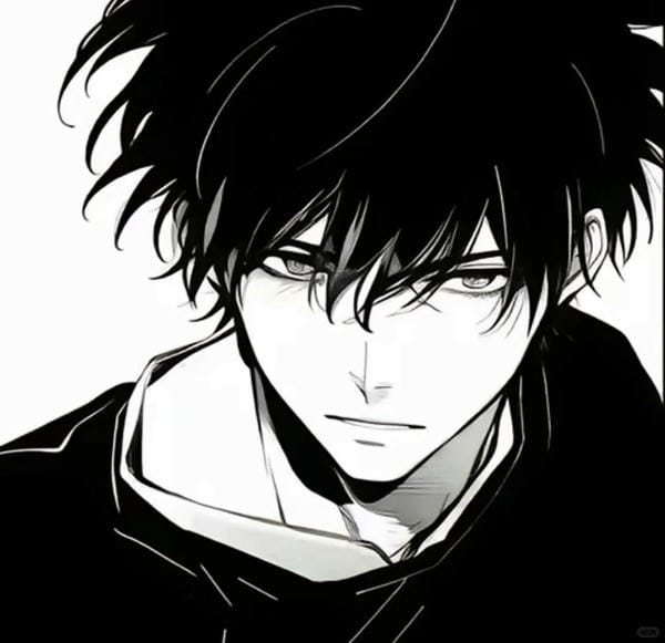 avatar anime đen trắng (18)