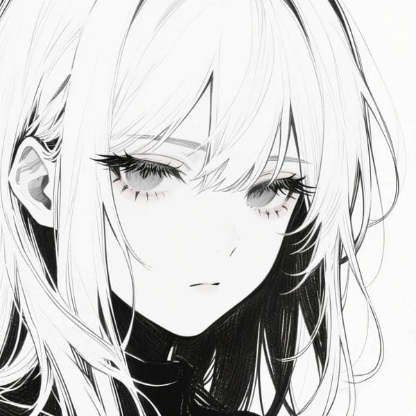 avatar anime đen trắng (2)