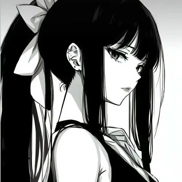 avatar anime đen trắng (24)