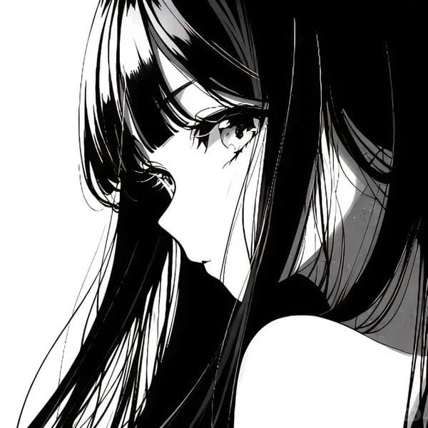 avatar anime đen trắng (3)