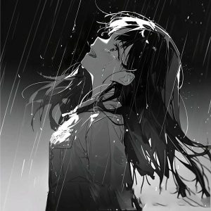 avatar đen trắng buồn (4)