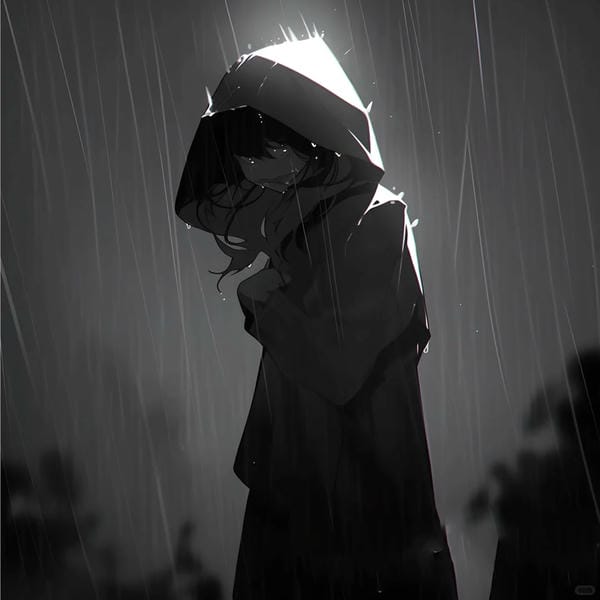 avatar đen trắng buồn (7)