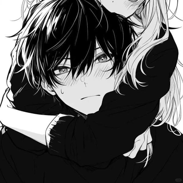 avatar đôi anime đen trắng (13)