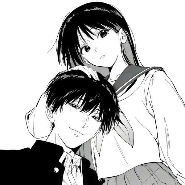 avatar đôi anime đen trắng (20)