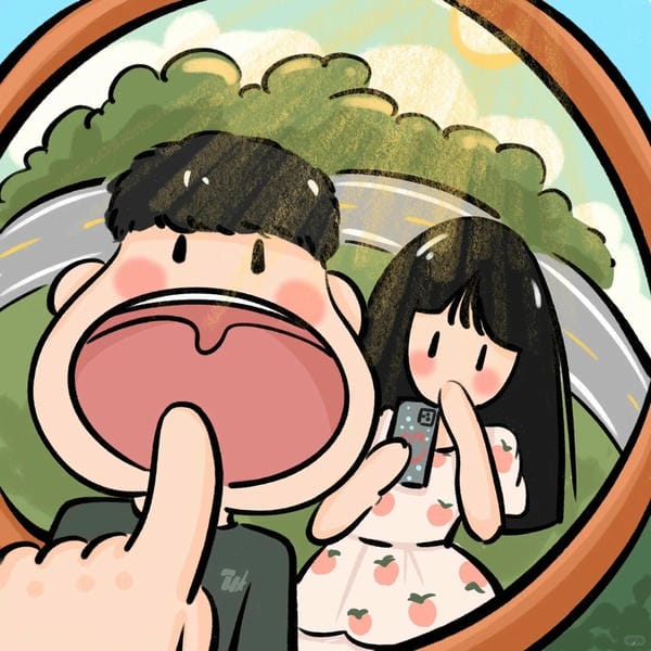 avatar đôi vô tri cute